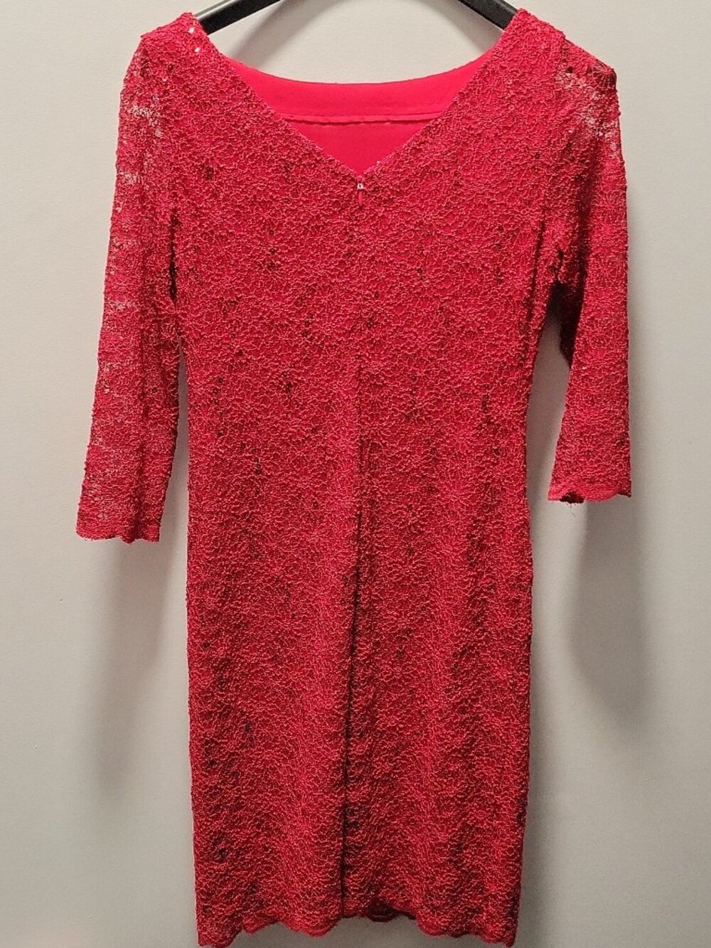 Red Lace calvin Klien Dress - party,date,lounge,jazz,